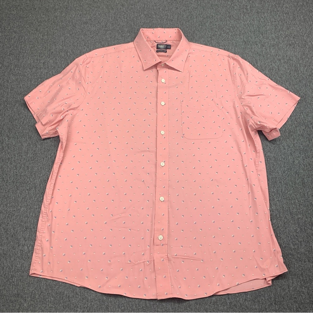 FAHERTY The Movement Short Sleeve Shirt Men's SUPIMA COTTON Casual - Size XL
